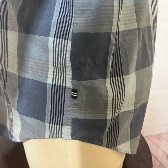 NAUTICA SLIM FIT button down long sleeve shirt Blue size Large EUc - Picture 9 of 13